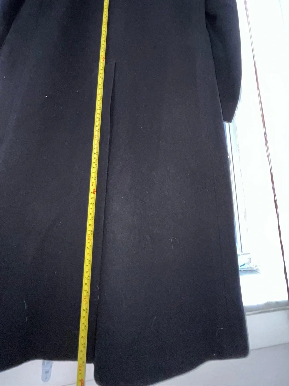 Vintage Wallachs Hart Schaffner Marx Black Wool Pea Coat